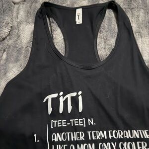 Titi Black Tank Top